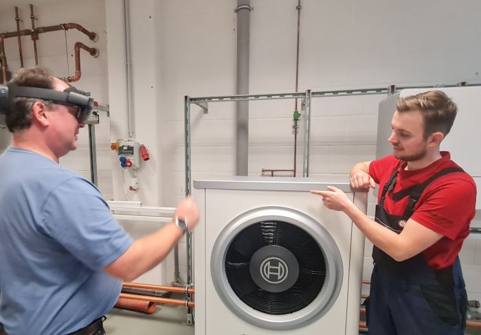 AR Interaktion mit Wärmepumpe