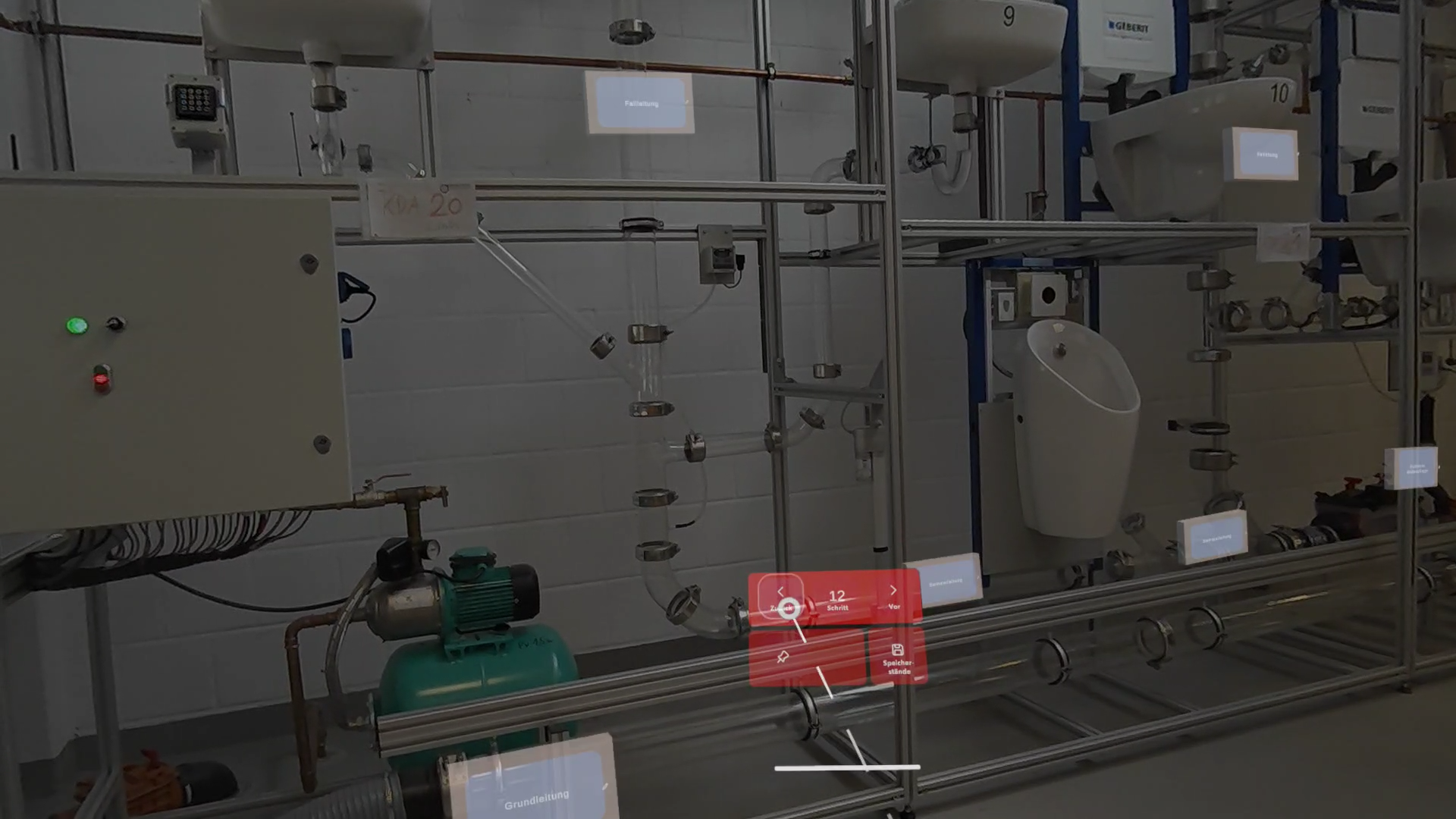 Schrittanzeige der Anleitung