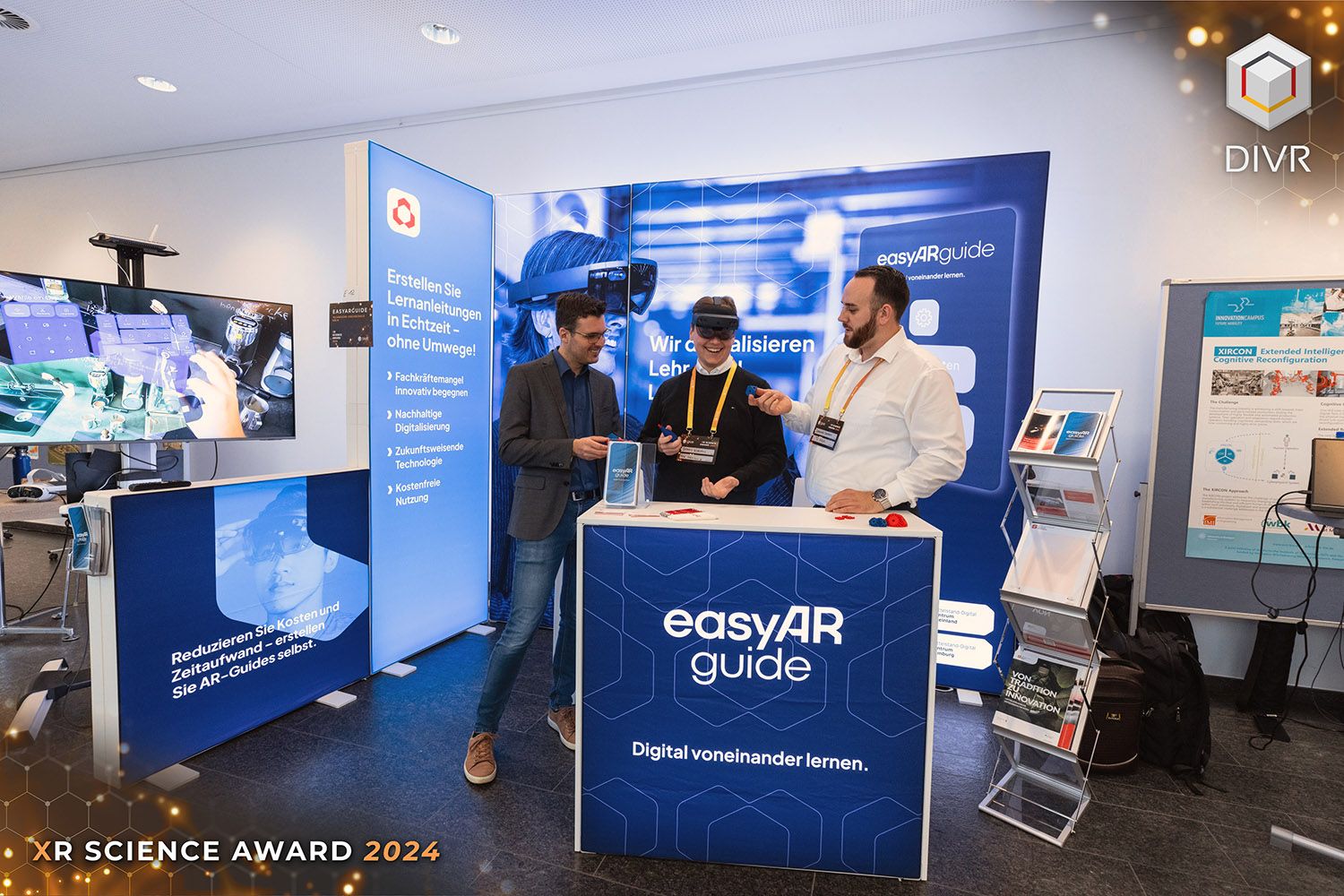 Ganzer easyARguide Stand beim DIVR XR