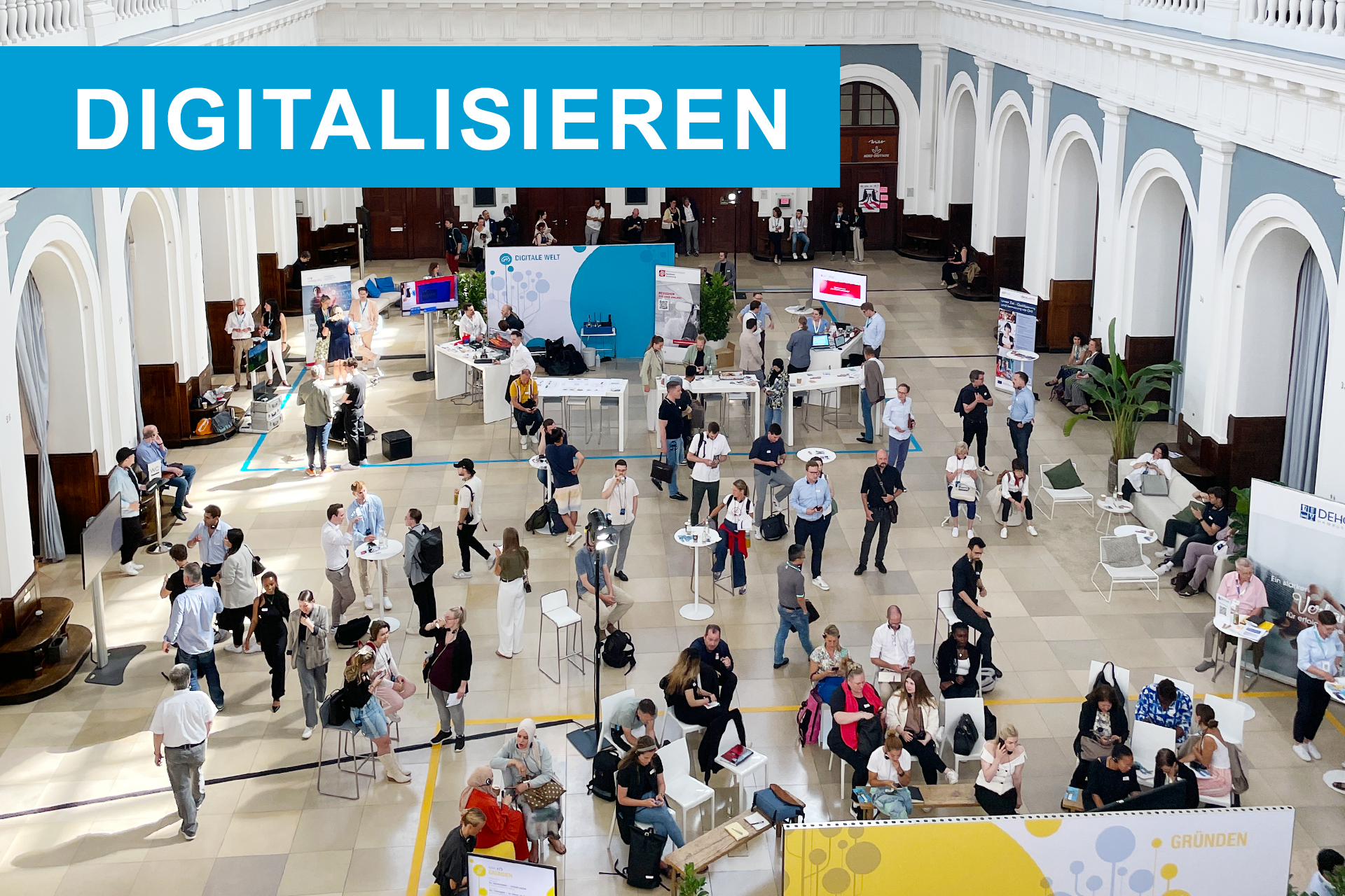 Banner: Digitalisieren Bild: Einblick aus der letzten Veranstaltung