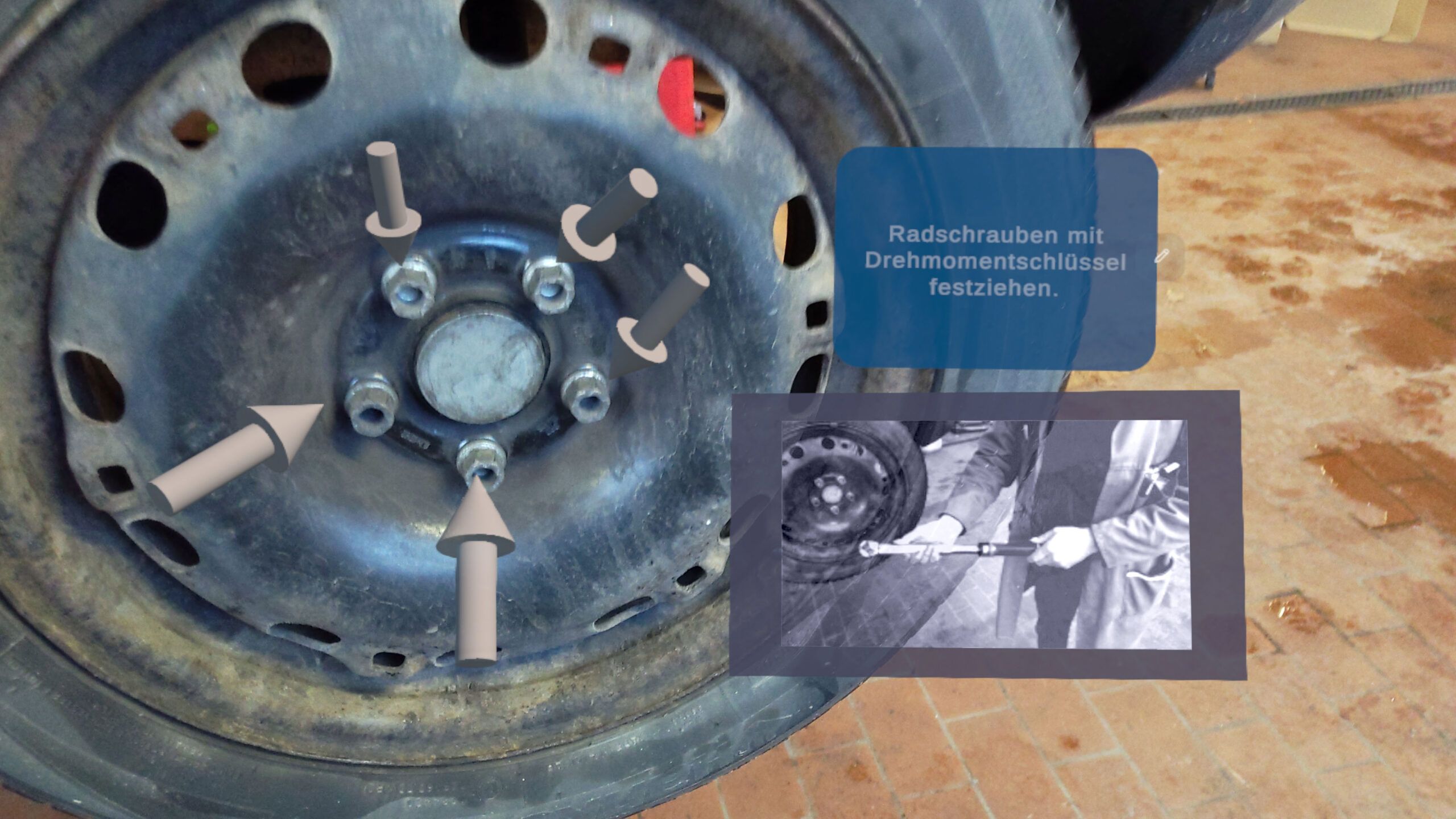 Anweisung Radschrauben festziehen