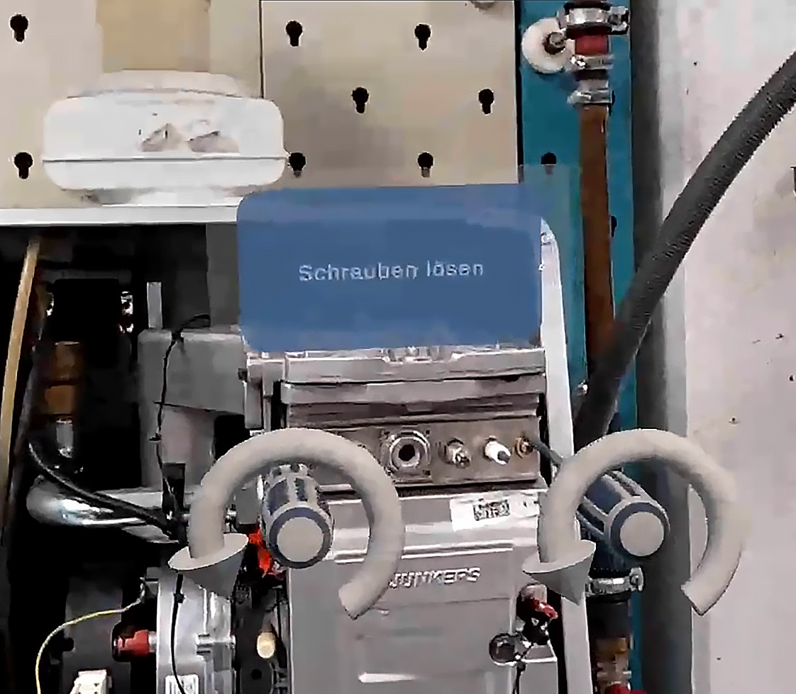 Arbeitsschritt: Lösen von Schrauben