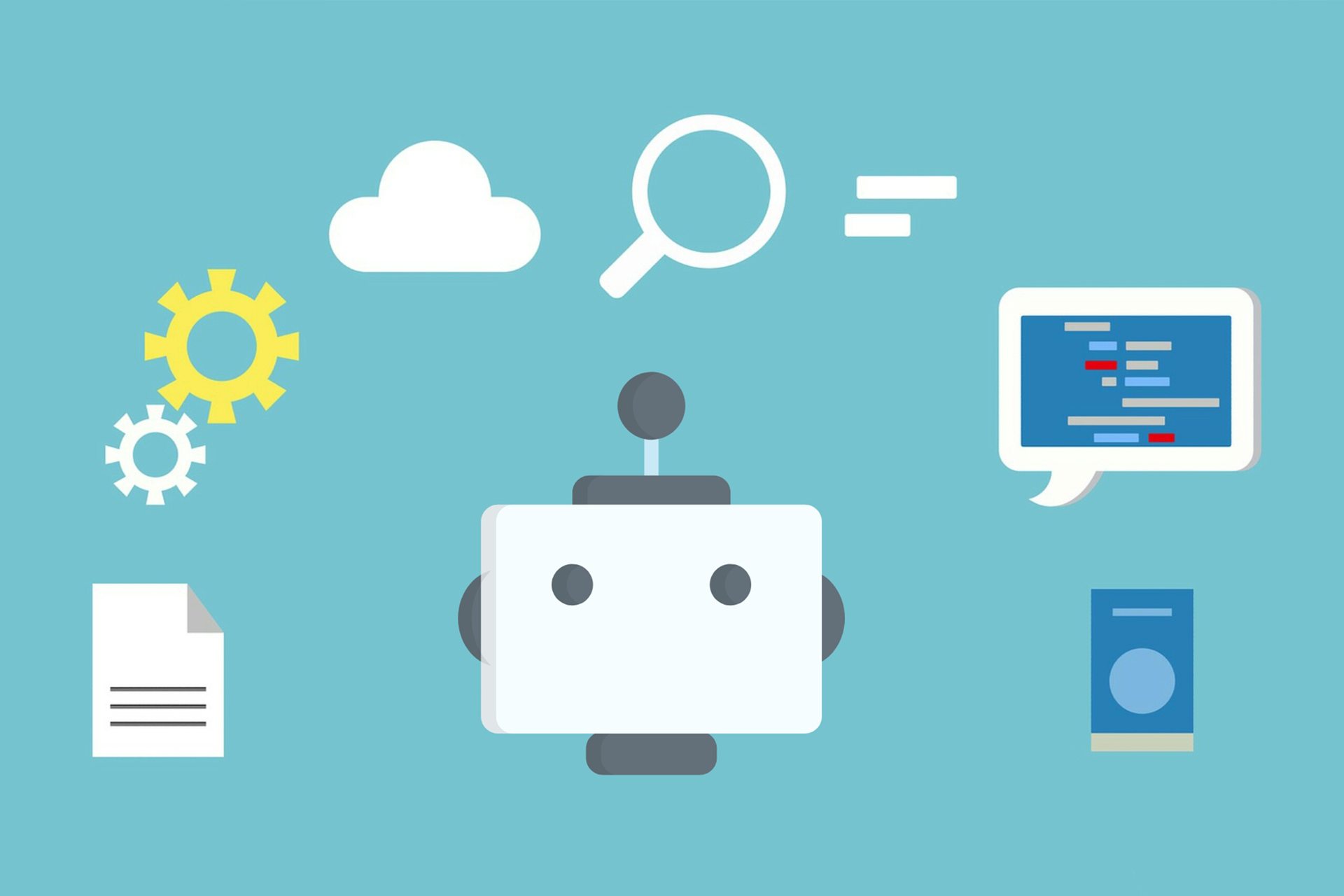 Illustration eines Chatbot mit Produktvorschlägen