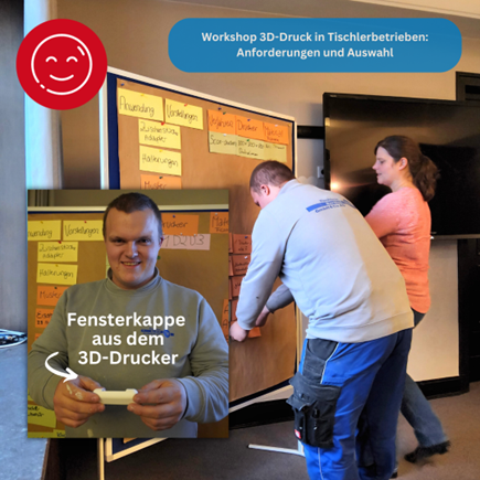 Integration von 3D-Druck in einer Tischlerei 
