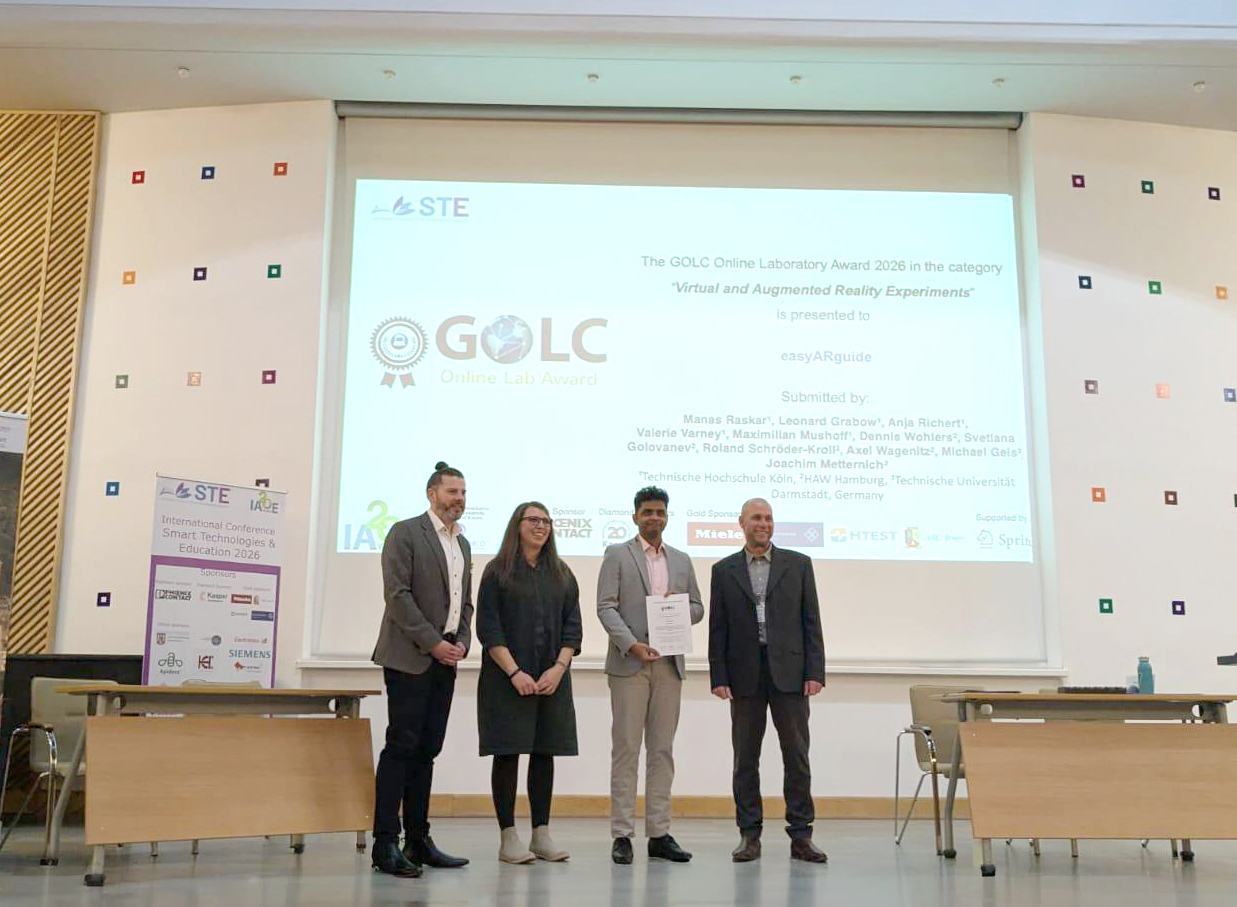 GOLC Award Verleihung auf der Bühne